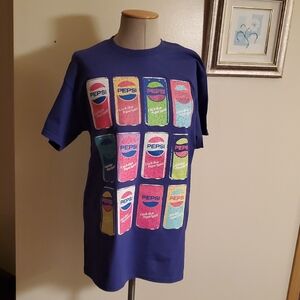 Pepsi Colorful Graphic Tee - Purple
